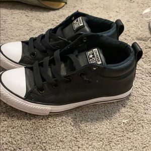 Black high top Converse